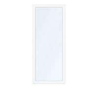 Porte-fenêtre 80x195 cm, pvc, aluplast IDEAL 4000, blanc, 1 vantail, vitrage fixe, configuration personnalisée