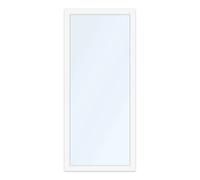 Porte-fenêtre 90x205 cm, pvc, aluplast IDEAL 4000, blanc, 1 vantail, vitrage fixe, configuration personnalisée