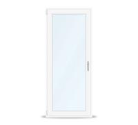 Porte-fenêtre blanche, pvc, aluplast IDEAL 4000, 510 x 1760 mm, blanc, 1 vantail oscillo-battant DIN gauche