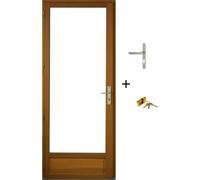 Porte Fenetre Bois 1 Vantail H215 x L90 Tirant Gauche Cotes Tableau + poignee et Barillet (ref 01245F924)