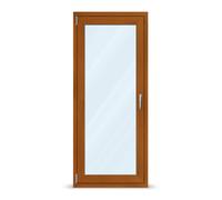 Porte-fenêtre chêne doré, pvc, imitation bois, aluplast IDEAL 4000, 510 x 1760 mm, décor chêne doré, 1 vantail oscillo-battant DIN gauche