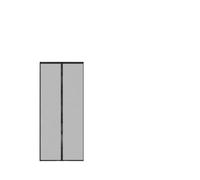 Porte Fermeture Magnétique Porte moustiquaire magnétique noire, porte rideau auto-adhésive Invisible(Black-height 195cm,Width 70cm)