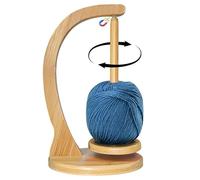 Porte Fil en Bois pour Tricot, Dérouleur de Laine, Yarn Winder Support Magnétique Rotatif, Porte-Bobines de laine, Support pour Accessoires de Crochet et de Tricot, Cadeau Fete Des Meres