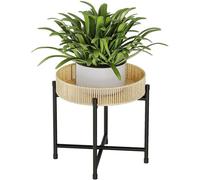 Porte-fleurs de jardin - Léger et stable - Paille tissée de haute qualité
