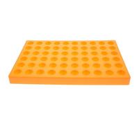 Porte-foret Cnc Portable pour Fraises et Forets, Rangement Organisé | Boîte en Plastique Orange à Trous Multiples, Facile à Transporter, pour Accessoires D’atelier et Tri Précis