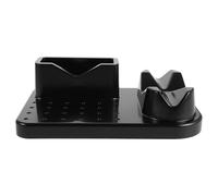 Porte-foret en Plastique Noir, Boîte 24 Trous pour Ponceuse à Ongles | Support Dédié pour Poignée Électrique, Organisation du Bureau Manucure, Rangement Pratique des Accessoires et Embouts