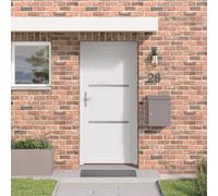 vidaXL Porte d'entrée 108 x 208 cm PVC blanche lisse