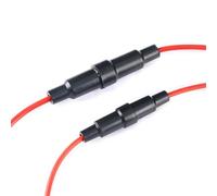 Porte-fusible à tube en ligne vis fusion rapide 250 V 15 A 22 AWG for fusible verre 5 x 20 mm 6 30 pièces(5x20mm fuse holder)