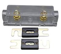 Porte-fusible ANL Distribution Inline 0 4 8 Ga Plaqué or 2 x 300 A Fusible ANL