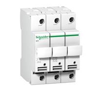 Porte fusible Base Acti9 STI Schneider Electric 3P 10.3x38 500Vac - A9N15656