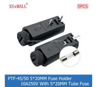 Porte-fusible PTF-45/50 5x20MM, 5 pièces, 10A250V 2.5W, montage sur panneau PCB, Base de fusible résistante aux hautes températures avec fusible à Tube 5x20MM PTF-50 Fuse Holder