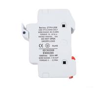 Porte-fusible PV 2 pôles CC 1000 V avec indicateur LED pour la protection du panneau solaire, accepte les fusibles de 10 x 38 mm 8 A, 10 A, 12 A, conforme à la norme IEC 60269-6 (12 A)