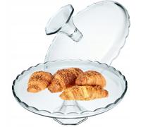 Porte-gâteau KADAX en verre, support à gâteau avec pied, plateau à gâteau rond