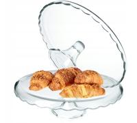 Porte-gâteau KADAX en verre, support à gâteau avec pied, plateau à gâteau rond