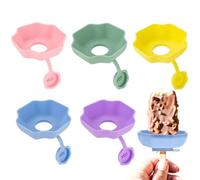 Porte-glaces à l'eau | 5 Pièces Collecteur Antigoutte En Silicone Réutilisable | Support pour cornet de glace en silicone | pour Piscine Plage Barbecue Pique-nique Camping Voyage Été Goûters Desserts