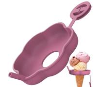Porte-Glaces Pour - Manchons Réutilisables Sûrs,Support pour Cône Attrape-Gouttes,Pour Garçons et Filles Jours d'Été Chauds Desserts Yaourt Maison Congélateur Voyage Extérieur