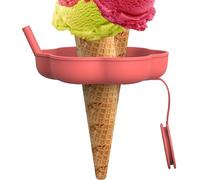 Porte-Glaces Pour - Manchons Réutilisables Sûrs | Support pour Cône Attrape-Gouttes | Réutilisable pour les journées chaudes d'été desserts yaourts faits maison