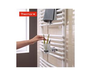 Porte gobelet à accrocher sur sèche-serviettes chromé - Thermor 498020