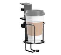 Porte-gobelet à pince Support universel rotatif à clip | Porte-gobelet anti-déversement pour bureau, maison, bureau, chambre à coucher, poste de travail