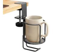 Porte-gobelet de bureau rotatif universel à clipser | Porte-gobelet anti-éclaboussures pour maison, salle d'étude, chambre à coucher, bureau, poste de travail
