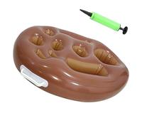 Porte-gobelet flottant pour piscine - Porte-gobelet gonflable avec pompe, plateau porte-gobelet gonflable à 9 trous pour piscine | Porte-gobelet flottant pour la natation | Pour la bière de fête