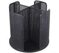 Porte-gobelet rotatif à 360 degrés pour gobelets en carton, support de rangement en plastique avec design ventilé, support de rangement pour boissons pour café, cuisine (noir)