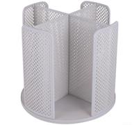 Porte-gobelet rotatif à 360 degrés pour gobelets en carton - Support de rangement réglable pour bureau et cuisine - Noir pour PS en plastique 22 x 24 cm (gris)