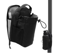 Porte-gourde magnétique noir 1L - avec poches téléphone & portefeuille + sangle mousqueton