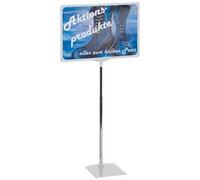 Porte-infos / support prix, format A3, gris