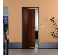 PORTE ITALIANE Porte blindée en acier de classe 3 revêtue stratifié HIGH DENSITY 80/85/90x210 cm Serrure de cylindre européen TOP SECURITY défender anti-falsification Capteur de contact magnétique