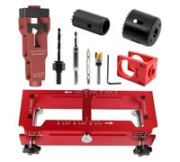 Porte-lame pour charnière avec fraise outil réglable pour l'installation | Installateur de perçage pour positionnement pour atelier domestique, garage, entrepôt, usine