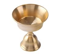 Porte-lampe à beurre en laiton pour bougie chauffe-plat, lampe à huile tibétaine, fournitures d'autels bouddhistes, décorations de table, décoration de table à manger