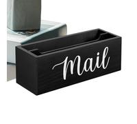 Porte-lettres en bois pour le mur - Boîte de rangement pour courrier en bois