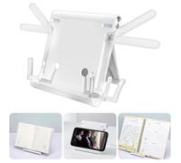 Porte-Livre - Non spécifié - Support de Lecture Pliable - ABS - Réglable - Blanc
