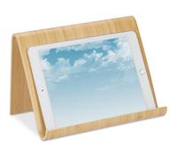 Porte-Livre Pratique, Support pour Votre Tablette, en Bois, Design Moderne, Cuisine et Bureau, Nature Label