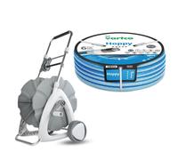 Porte-manguette pour tuyau d'arrosage + Tuyau d'arrosage Vartco Hoppy 1/2", 30 mètres, Agaplast