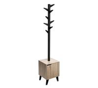 Porte-manteaux effet chêne naturel ""Ceda"" noir - 5 five simply smart - Noir