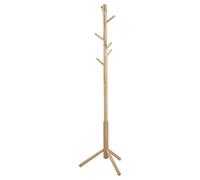 Porte manteau à 7 accroches en bois d'Hévéa - Beige