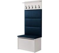 Porte-manteau bleu coffre et siège Bleu G