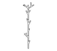 Porte-manteau Branche Maze Noir