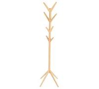 Porte-manteau, cintre avec 8 crochets en bambou coloris naturel - Longueur 54 x Profondeur 54 x Hauteur 170 cm- JUANIO - Naturel G