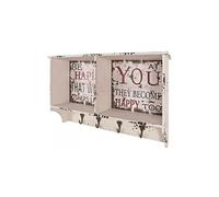 Porte manteau coloris vintage - Dim : Longueur 65 x P 15 x H 40 cm - -