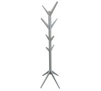 Porte-manteau design bois Abby - L. 45 x H. 177 cm - Gris