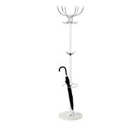 Paris Prix Porte-manteau Vinty H 176 x Ø 38 cm Blanc/Chrome Marbre Métal