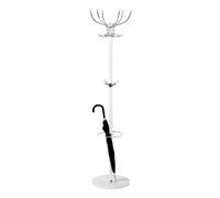 Porte-Manteau Design Vinty 176cm Blanc & Chrome