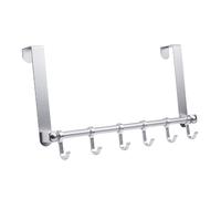 Porte-manteau en aluminium, au-dessus de la porte Silver