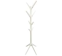 HOME DECO FACTORY - HD6192 Portemanteau Arbre en Bambou avec 8 Patères - Design Contemporain pour Entrée ou Chambre - Dimensions 178 cm - Couleur Blanc