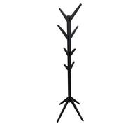 Home Deco Factory – Porte-manteau Arbre en bambou – 8 patères – 178 cm – Noir