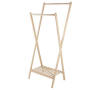 Porte-Manteau en Bois de Sapin Porte-Vêtements Bois Clair Denver