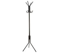 Porte manteau en métal 8 crochets - H. 176 cm - Noir